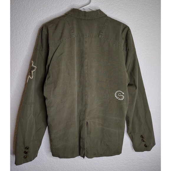 Starcraft 2 Terran War Machine Military Jacket Men's Small Green Jinx x Blizzard - Picture 8 of 14